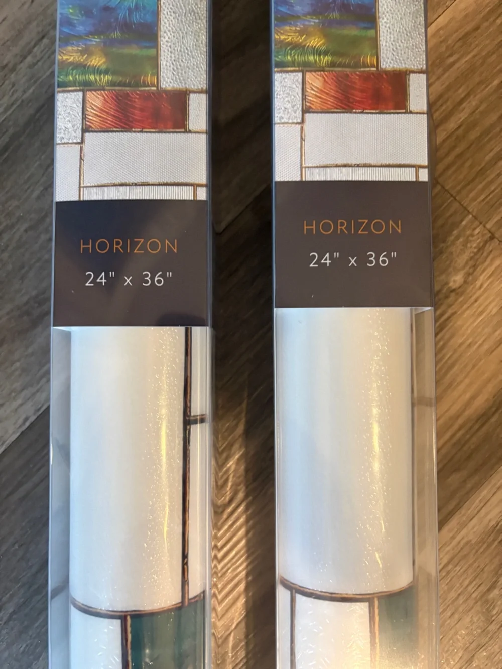 Artscape Horizon Stained Glass Window Film 2-Pack 24” x 36” New in box